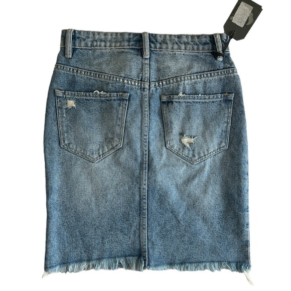 All Saints Kim Denim Mini Skirt - Picture 3 of 4